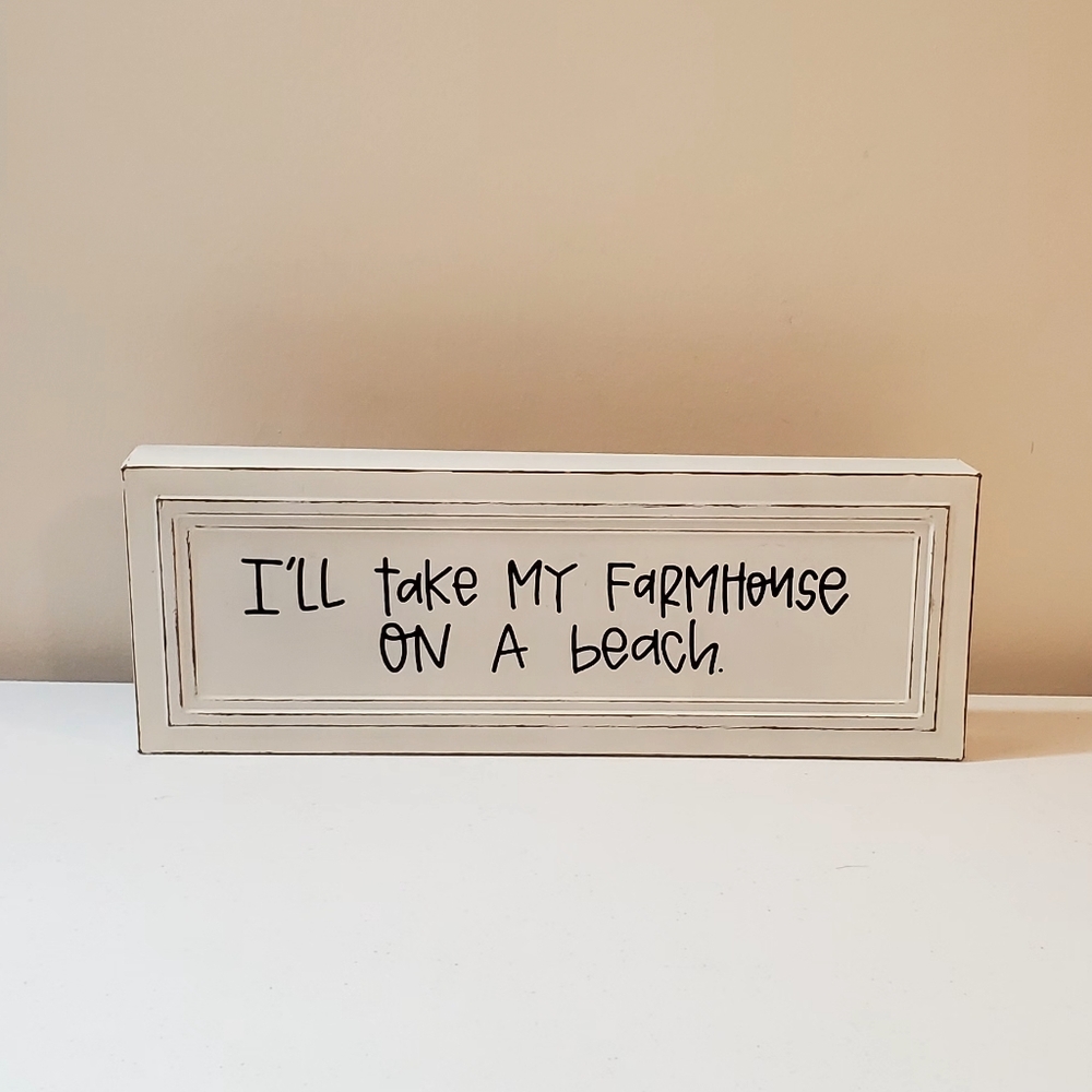New The Spring Shop Metal Decor Sign